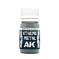 AK Interactive Xtreme Metal White Aluminium Enamel Paint 30ml [AK478]