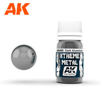 AK Interactive Xtreme Metal Dark Aluminium Enamel Paint 30ml [AK480]