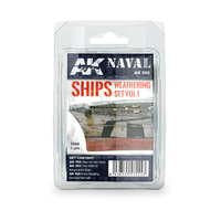 AK Interactive Weathering: Ships Vol.1 Weathering Enamel Paint Set [AK555]