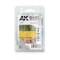 AK Interactive Weathering: Basic Weathering Enamel Paint Set [AK688]