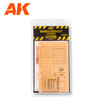 AK Interactive Laser Cut Wooden Europallet 1:35. 5 Units [AK8227]