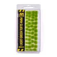 AK Interactive Light Green Tufts 4mm