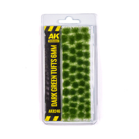 AK Interactive Dark Green Tufts 6mm