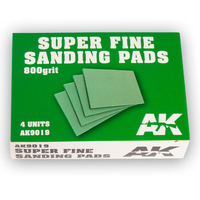 AK Interactive Super Fine Sanding Pads 800 grit. 4 units [AK9019]