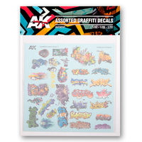 AK Interactive Surtido De Calcas De Graffitis Wet Transfer [AK9091]