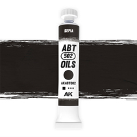 AK Interactive ABT 502: Sepia 20ml Oil Paint