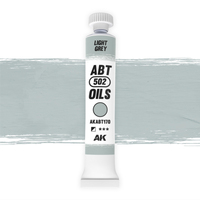 AK Interactive ABT 502: Light Grey 20ml Oil Paint