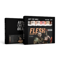 AK Interactive ABT 502: Flesh Colours Oil Paint Set