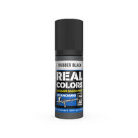 AK Interactive Real Colors: Rubber Black - 17ml Lacquer Paint