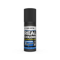 AK Interactive Real Colors: Gun Metal - 17ml Lacquer Paint