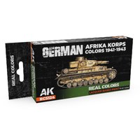 AK Interactive Real Colors Set: German Afrika Korps Colours 1941-1943