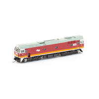 Auscision Models N 8018 Candy with White L7 & FR Logos Locomotive - Orange/Green