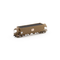 Auscision HO NHHF Coal Hopper, Freight Rail Wagon Grime with Candy L7 - 4 Car Pack