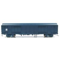 Auscision HO KLY Louvered Van State Rail PTC Blue 4 Car Pack