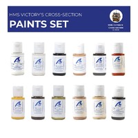 Artesania Paint Set for HMS Victory Cross-section #20500 (12x 20ml)