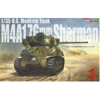 Asuka 1/35 M4A1 76mm Sherman Plastic Model Kit