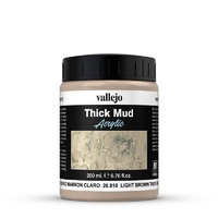 Vallejo Diorama Effects Light Brown Thick Mud 200ml