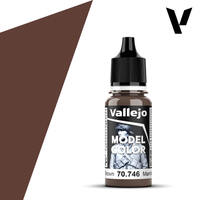 Vallejo Model Colour #016 - Chestnut Brown - 18 ml Matt Acrylic Paint