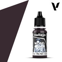 Vallejo Model Colour #054 - Black Violet - 18 ml Matt Acrylic Paint