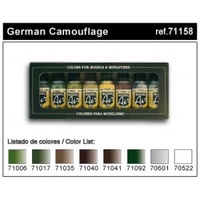 Vallejo Model Air German Camouflage 8 Colour Set