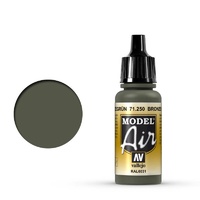 Vallejo Model Air Bronze Green 17 ml Acrylic Airbrush Paint