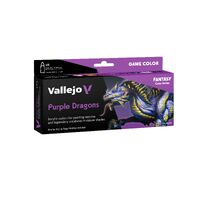 Vallejo Game Colour Purple Dragons - 8 Colour Acrylic Paint Set