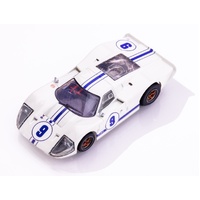 AFX Ford GT40 Mark IV #9 White Slot Car