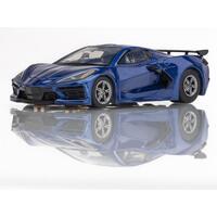 AFX Corvette C8 Riptide Blue Metallic Slot Car