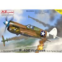 AZ Models 1/72 P-40E Warhawk 49.thFG Plastic Model Kit 7695