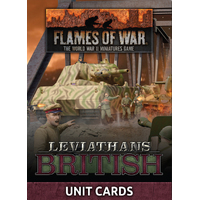 Flames of War Late War Leviathans: British Unit Cards (34x Cards) - Limited Edition