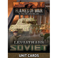 Flames of War Late War Leviathans: Soviet Unit Cards (41x Cards) - Limited Edition