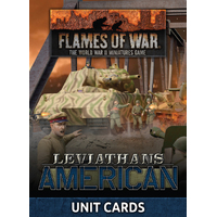 Flames of War Late War Leviathans: American Unit Cards (33x Cards) Limited Edition