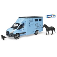 Bruder Mercedes-Benz G3 Sprinter Animal Transporter with Horse