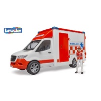 Bruder 1/16 G3 Sprinter Ambulance with Driver and Lights and Sounds