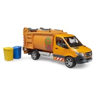 Bruder MB Sprinter Municipal Compact Garbage Truck - Rear Loading