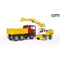 Bruder 1/16 MAN TGA Construction Truck w/Excavator