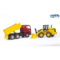 Bruder 1/16 Construction Truck W/ Articulated Road Loader