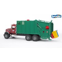 Bruder 1/16 MACK Granite Garbage Truck (Ruby Red/Green) BR02812