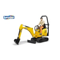 Bruder JCB Micro Excavator 8010 CTS & Construction Worker