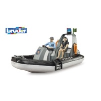 Bruder Police Boat with Figures, Beacon & Accessories BB