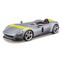 Bburago 1/24 2021 Ferrari Monza SP1 "Icona" Ltd Series Car - Silver Diecast Car