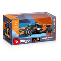 Bburago 1/43 2024 F1 McLaren MCL 38 #81 Piastri WB F-1 Formula Racing Diecast