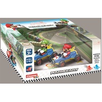 Carrera Pull & Speed Mario Kart Twin Pack Mach 8 Mario & Luigi Pull Back Car