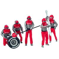 Carrera 132 Pit Mechanics Red 5pc