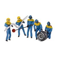 Carrera 132 Pit Mechanics Blue 5pc