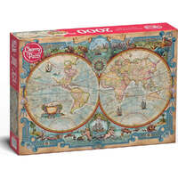 Cherry Pazzi Great Discoveries World Map 2000pc Jigsaw Puzzle