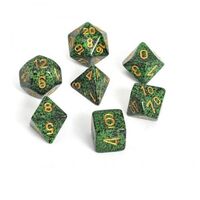 Chessex 25335 Speckled Golden Recon 7-Die Set