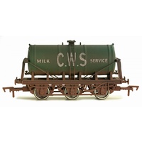 Dapol OO 6 Wheel Milk Tank CWS Weathered Wagon