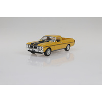 DDA 1/24 Yellow Ochre 1971 XY GTHO Ford Falcon Ute 351 T-Bar Auto Diecast Model Car