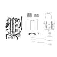 DDA 1/24 LC/LJ 6 cyl Engine w/Triple Carbs Plastic Model Kit Accessory